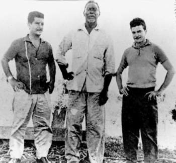 Irineu Serra with the Costa brothers